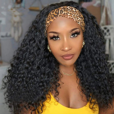 Bosun Deep Wave Headband Wig Glueless Hair Wig