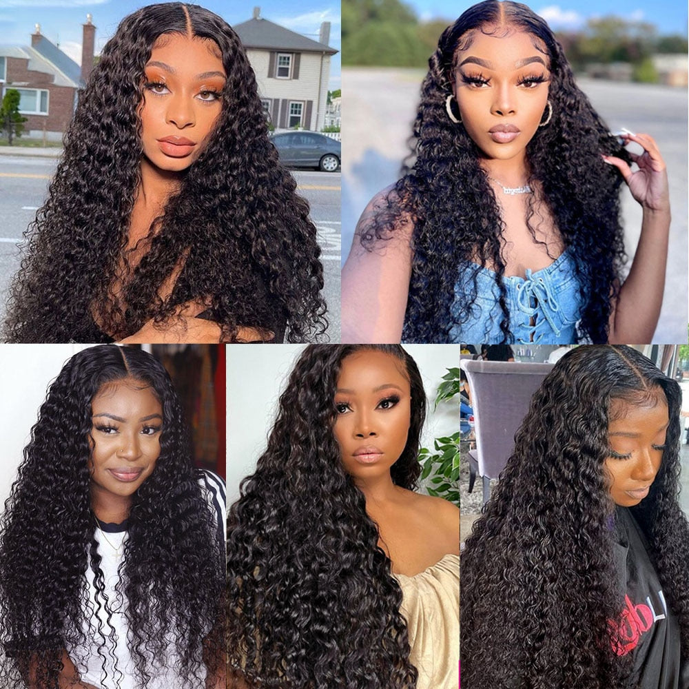 Bosun Hair 13x4 13x6 HD Transparent Lace Front Human Hair Wigs Water Wave Frontal Wigs