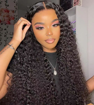 Bosun Hair 12A 3 Bundles Curly With 13x4 13x6 HD Lace Frontal