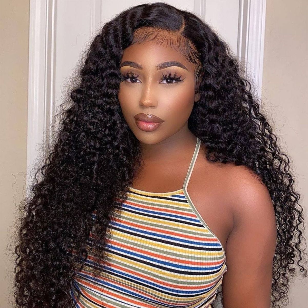 Bosun Hair 9A Hot Selling 3 Bundles Curly Hair With 4x4 5x5 HD Lace Closure