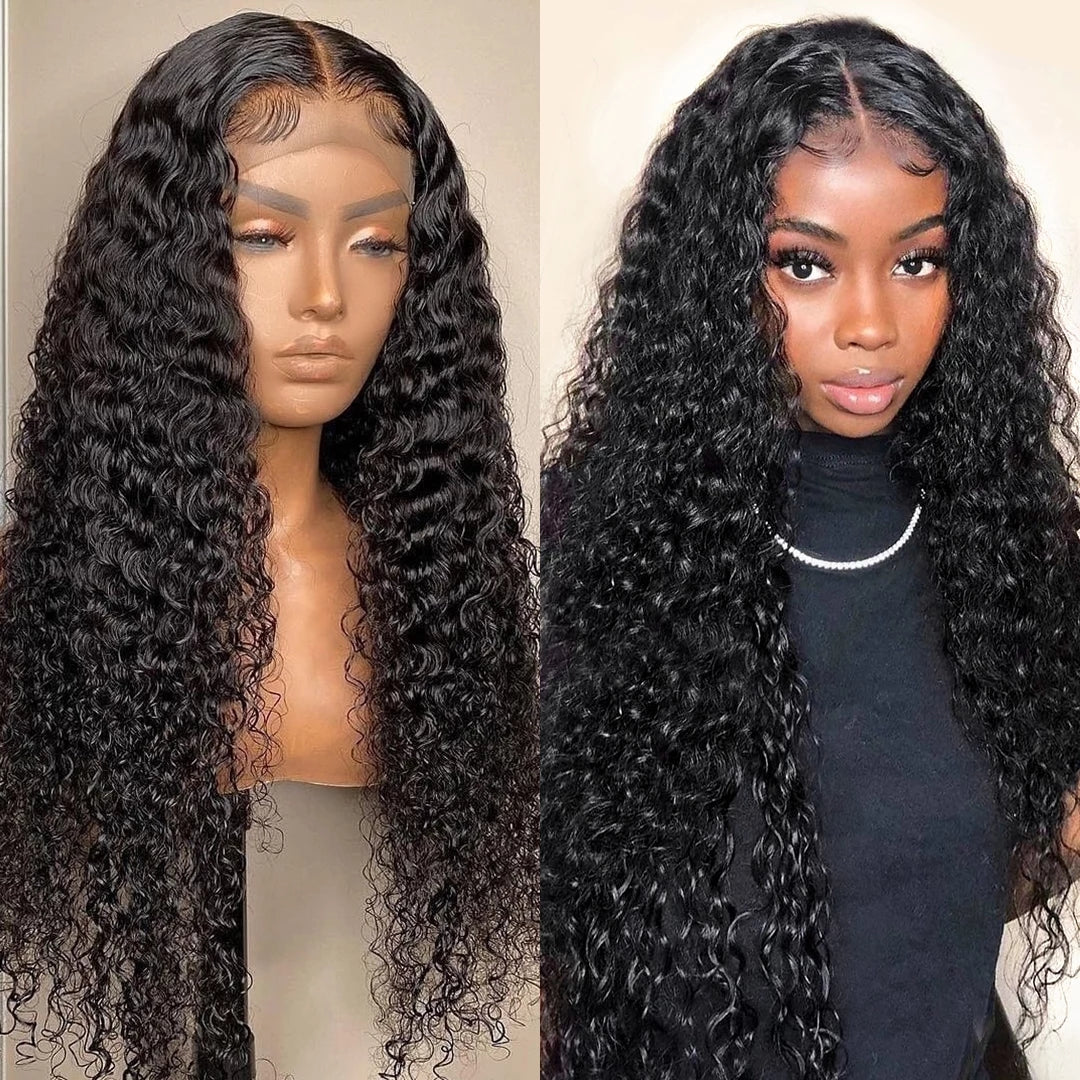 Bosun Deep Wave Wear Go Lace Front Wigs Pre-Plucked Glueless Wig with Natural Hairline