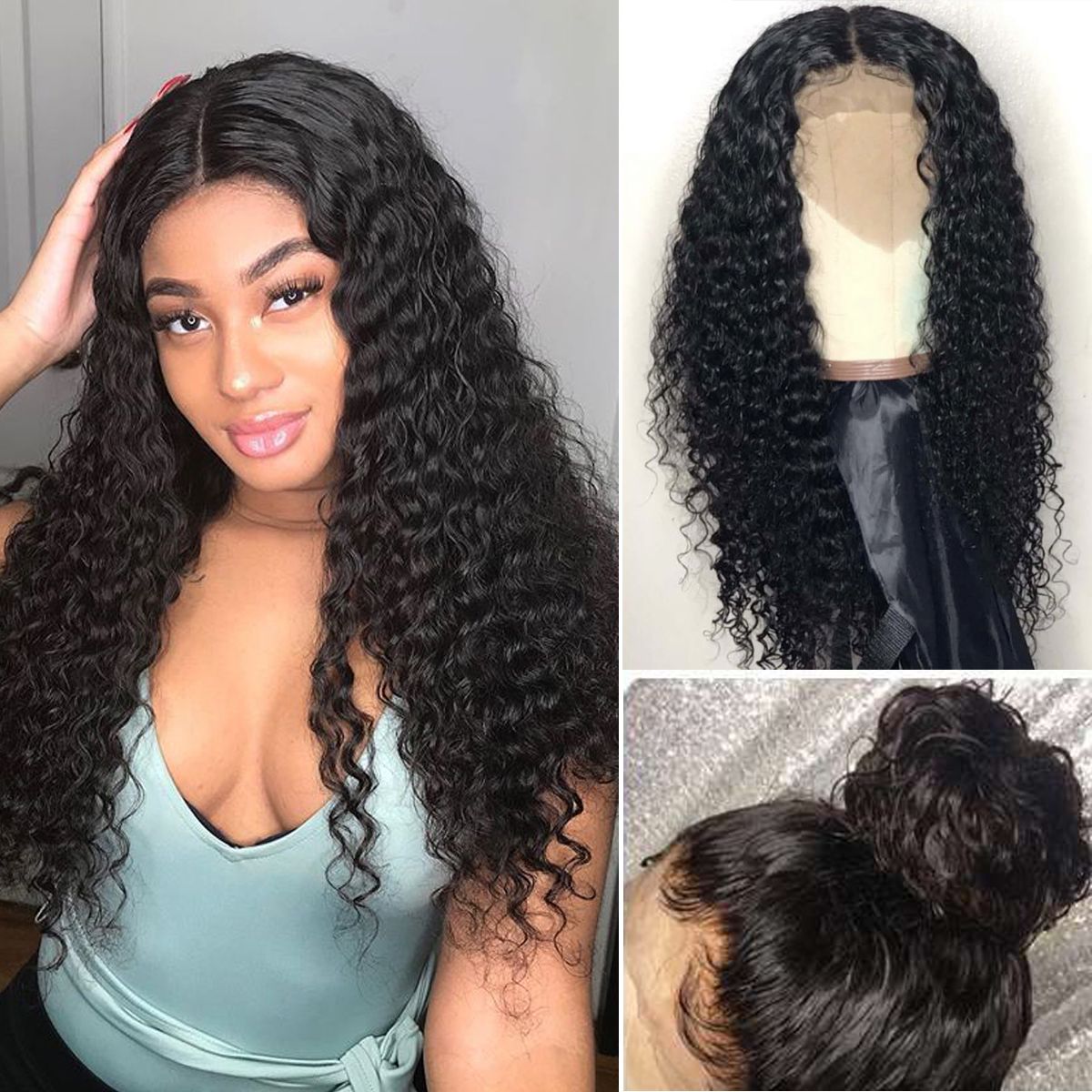 Bosun Hair Deep Wave Full Lace Human Hair Wigs