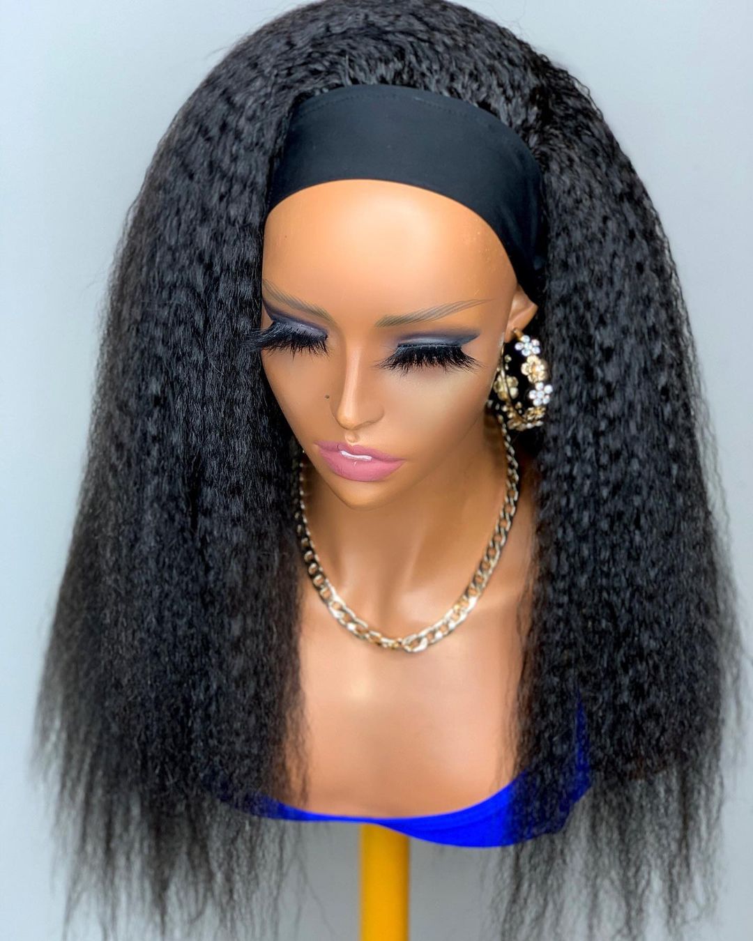 Bosun Kinky Straight Headband Wig Glueless Hair Wig