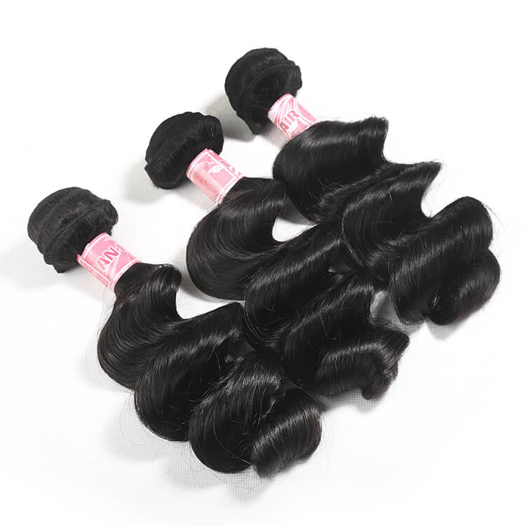 9A Best Selling Loose Wave Hair Unprocessed Hair 3 Bundles Deal