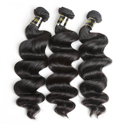 10A Top Selling Loose Wave Hair Unprocessed Hair 3 Bundles Deal