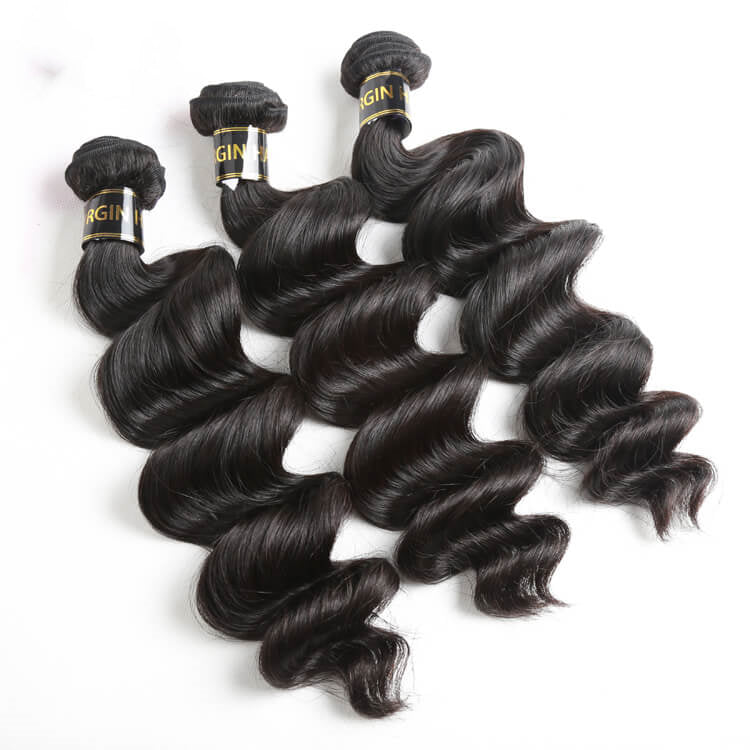 10A Top Selling Loose Wave Hair Unprocessed Hair 3 Bundles Deal