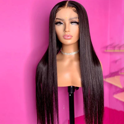 Bosun Hair 4x4 5x5 6x6 Transparent HD Straight Closure Wig Virgin Human Hair Wigs