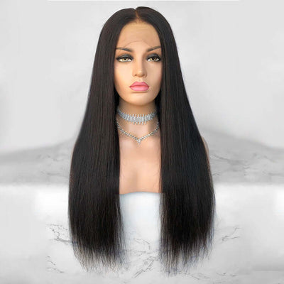 Bosun Hair Silky Straight Wear & Go Glueless Lace Front Wigs Pre Cut HD Lace Wigs with Natural Hairline Beginner Friendly