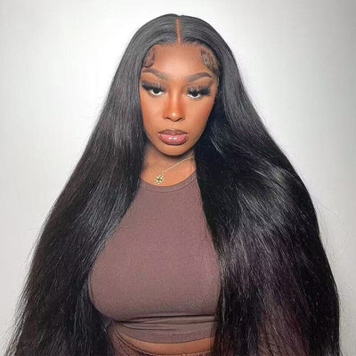 Bosun Hair 4x4 5x5 6x6 Transparent HD Straight Closure Wig Virgin Human Hair Wigs