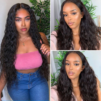 Bosun Hair 9A Hot Selling 3 Bundles Water Wave Hair With 4x4 5x5 HD Lace Closure